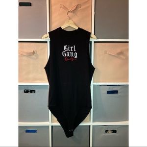 Black Mockneck Bodysuit
